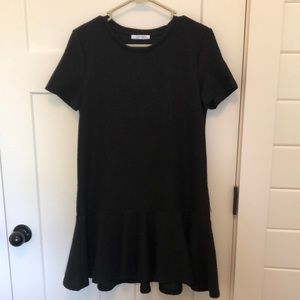 Zara black short sleeve dress